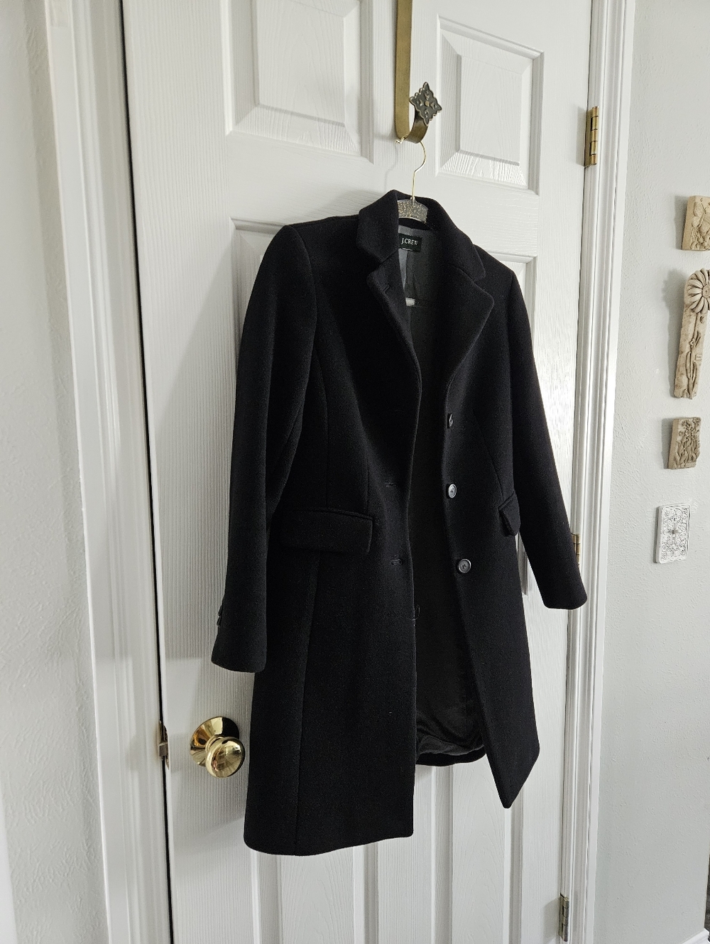 NWOT J.Crew Italian Wool And Cashmere Blend Single Breasted Pea Coat - Picture 3 of 9